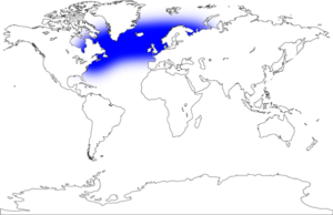 Mapa de ubicación del salmón común